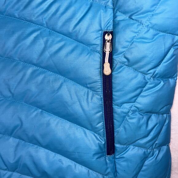 Patagonia Womens Goose Down Puffer Sweater Vest Jacket Sz L Howling Turquoise - Picture 4 of 11